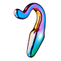 Анальний плаг із боросиліктного скла GLAMOUR GLASS SLEEK ANAL TAIL PLUG