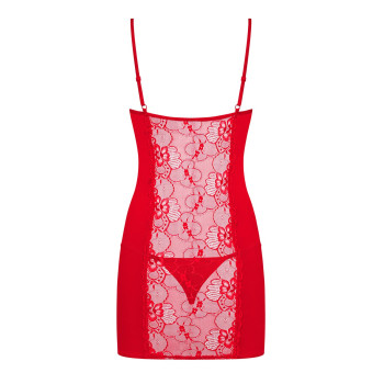Пеньюар Obsessive Heartina та стрінги L/XL