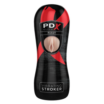 Мастурбатор з вібрацією Pipedream pdx elite vibrating stroker Pussy
