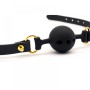 Кляп із силікону та італійської шкіри Breathable Small Ball Gag UPKO