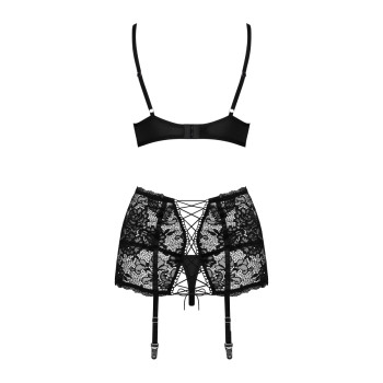 Комплект Obsessive Peonesia 3 предмета S/M