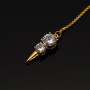 Прикраси для клітора та статевих губ UPKO Non-pierced Jewelry Snowman з гірським кришталем, золотисті