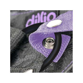 Страпон с подтяжками Pipedream Dillio фиолетовый