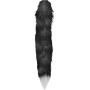 Анальна пробка з хвостом Anal plug faux fur fox tail black polyeste