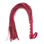Флогер натуральна шкіра DS Fetish Leather flogger red