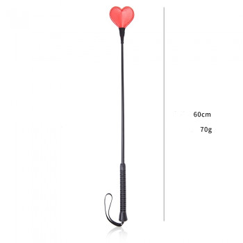 Стек DS Fetish Crop heart red/black