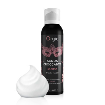 Шипуча пінка зволожуюча для масажу Acqua Crocante, Аромат: сакура, Orgie
