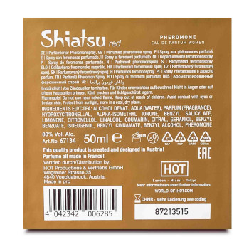Духи з феромонами жіночі SHIATSU Pheromone Fragrance women red 50 ml
