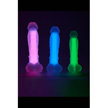 Фаллоимитатор люминесцентный на присоске Dream Toys RADIANT Glow In The Dark розовый