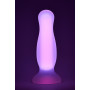 Анальная пробка люминесцентная Dream Toys RADIANT Glow In The Dark розовая, L