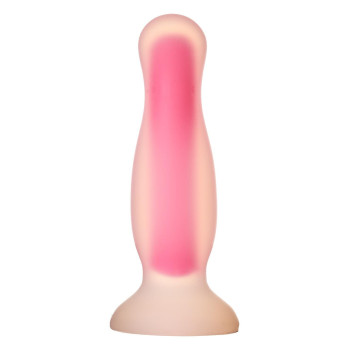 Анальная пробка люминесцентная Dream Toys RADIANT Glow In The Dark розовая, L