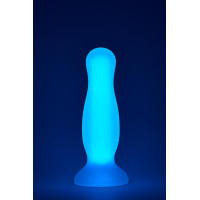 Анальна пробка, що світиться Dream Toys RADIANT SOFT SILICONE GLOW IN THE DARK PLUG MEDIUM PURPLE