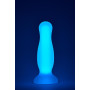 Анальная пробка люминесцентная Dream Toys RADIANT Glow In The Dark синяя, М
