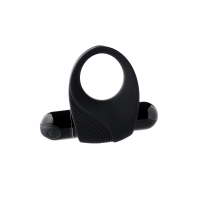 Эрекционное кольцо Dream Toys RAMROD VIBRATING COCKRING WITH BIG BULLET BLACK