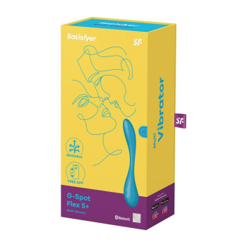 Мультивибратор SATISFYER G-Spot Flex 5+ управление телефоном, голубой