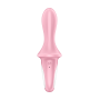 Надувной анальный смарт вибратор Satisfyer Air Pump Booty 5 Connect App розовый