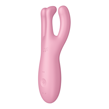 Гибкий смарт вибратор Satisfyer Threesome 4 Connect App розовый