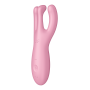 Гибкий смарт вибратор Satisfyer Threesome 4 Connect App розовый
