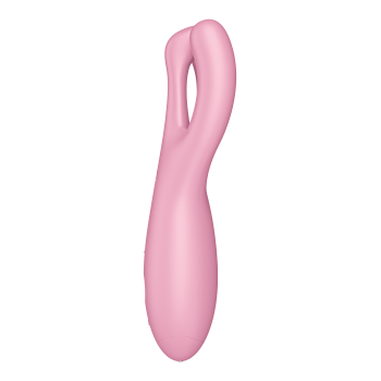 Гибкий смарт вибратор Satisfyer Threesome 4 Connect App розовый