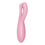 Гибкий смарт вибратор Satisfyer Threesome 4 Connect App розовый