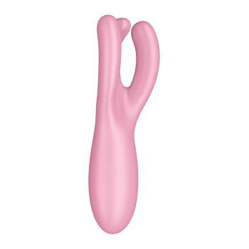 Гибкий смарт вибратор Satisfyer Threesome 4 Connect App розовый
