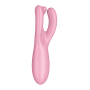 Гибкий смарт вибратор Satisfyer Threesome 4 Connect App розовый