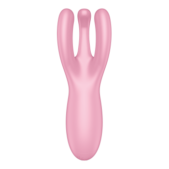 Гибкий смарт вибратор Satisfyer Threesome 4 Connect App розовый