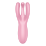 Гибкий смарт вибратор Satisfyer Threesome 4 Connect App розовый