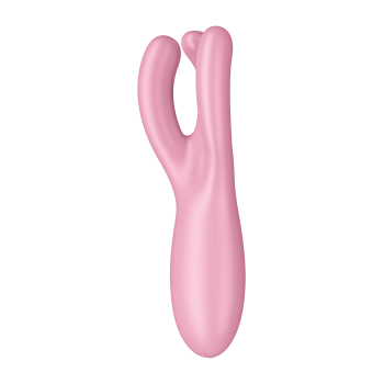 Гибкий смарт вибратор Satisfyer Threesome 4 Connect App розовый