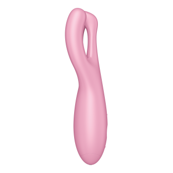 Гибкий смарт вибратор Satisfyer Threesome 4 Connect App розовый
