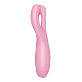 Гибкий смарт вибратор Satisfyer Threesome 4 Connect App розовый