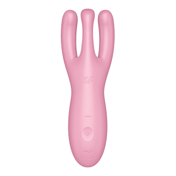 Гибкий смарт вибратор Satisfyer Threesome 4 Connect App розовый
