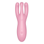 Гибкий смарт вибратор Satisfyer Threesome 4 Connect App розовый