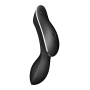 Двойной вибратор с вакуумной стимуляцией SATISFYER CURVY TRINITY 2 черный