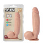 Фаллоимитатор реалистичный Chisa T-skin ReaL Sensualism на присоске, бежевый, 21.5 х 4.5 см