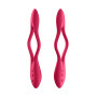 Гнущийся универсальный вибратор (эрекцинное кольцо) SATISFYER ELASTIC JOY RED