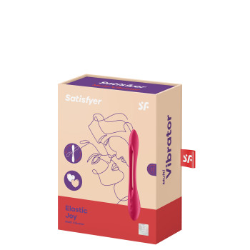 Гнущийся универсальный вибратор (эрекцинное кольцо) SATISFYER ELASTIC JOY RED