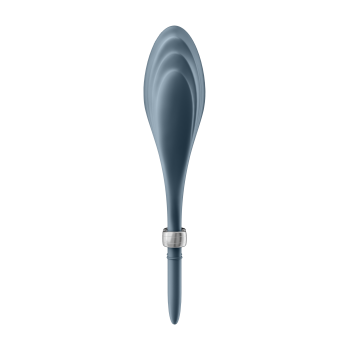 Регулируемое эрекционное кольцо с вибрацией SATISFYER DUELIST DARK синий