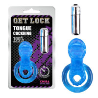 Эрекционное кольцо с вибрацией и стимулятором клитора GET LOCK Cocking Chisa