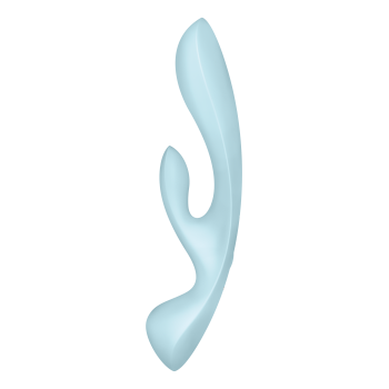 Вибратор кролик Satisfyer Triple Oh с тремя моторами, голубой