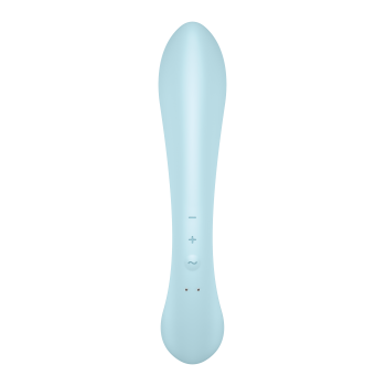 Вибратор кролик Satisfyer Triple Oh с тремя моторами, голубой