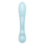 Вибратор кролик Satisfyer Triple Oh с тремя моторами, голубой