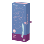 Вибратор кролик Satisfyer Triple Oh с тремя моторами, голубой
