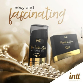 Набор для интимного массажа Intt Pearls in Love, 15 мл, с гелем и жемчужным ожерельем
