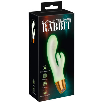 Вибратор кролик GITD Rabbit Vibrator, светится в темноте