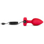 Анальная пробка с вибрацией и пультом управления B-Vibe Vibrating Heart Plug M/L Red