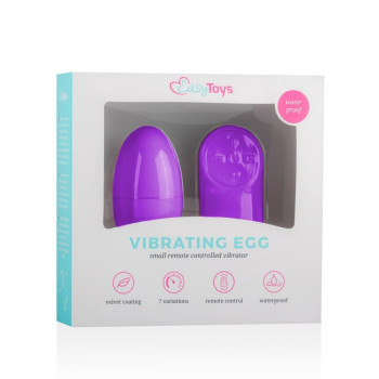 Виброяйцо с пультом Easytoys Remote Control Vibrating Egg, фиолетовое