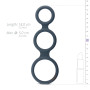 Тройное силиконовое кольцо Boners для пениса Triple Ring