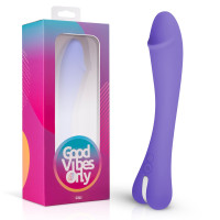 GVO004 Вібратор для точки G Gili Good Vibes Only, силіконовий, фіолетовий, 22 х 3.8 см