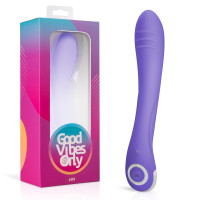 Вібратор для точки G Lici Good Vibes Only, силіконовий, фіолетовий, 22.5 х 3.7 см